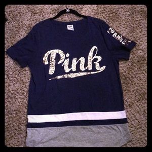 Navy blue Pink Shirt